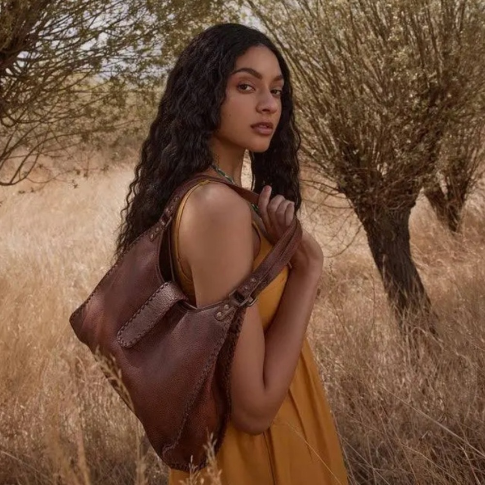 Myra Lobeth Accent Hairon‎ Bag Leather Boho Distressed